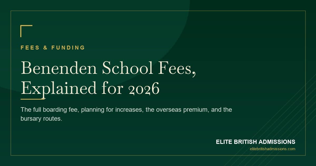 Benenden School Fees 2026: Full Cost Breakdown