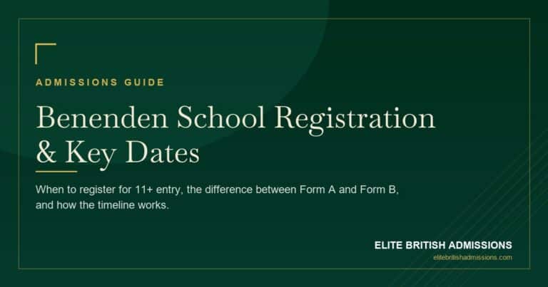 Benenden School Registration: Dates & Deadlines 2026