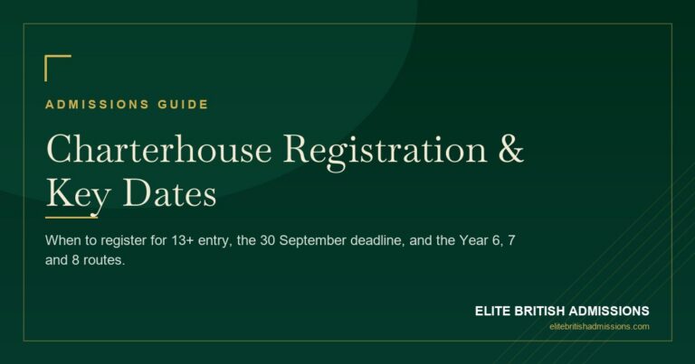 Charterhouse Registration: Dates & Deadlines 2026