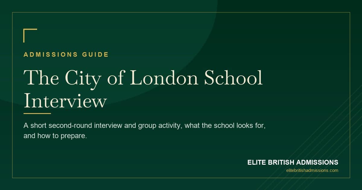 City of London School Interview: Tips & What to Expect
