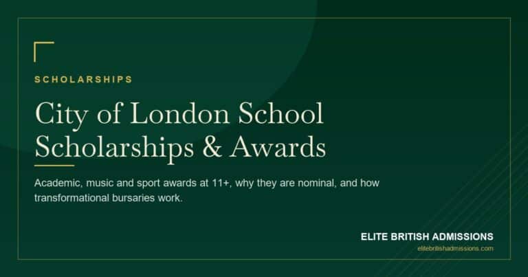 City of London School Scholarships: A Parent's Guide