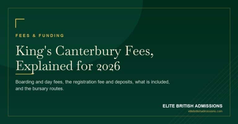 King's Canterbury Fees 2026: Full Cost Breakdown