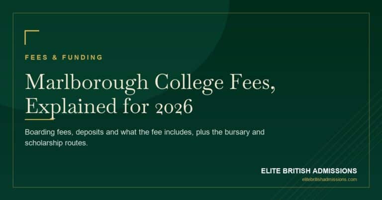 Marlborough College Fees 2026: Full Cost Breakdown