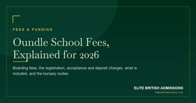 Oundle School Fees 2026: Full Cost Breakdown