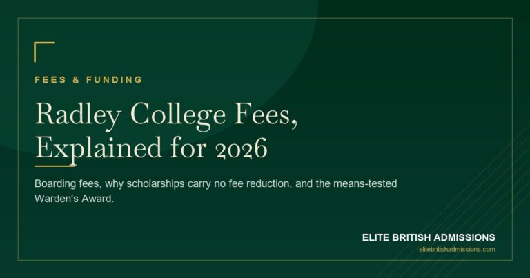 Radley College Fees 2026: Full Cost Breakdown