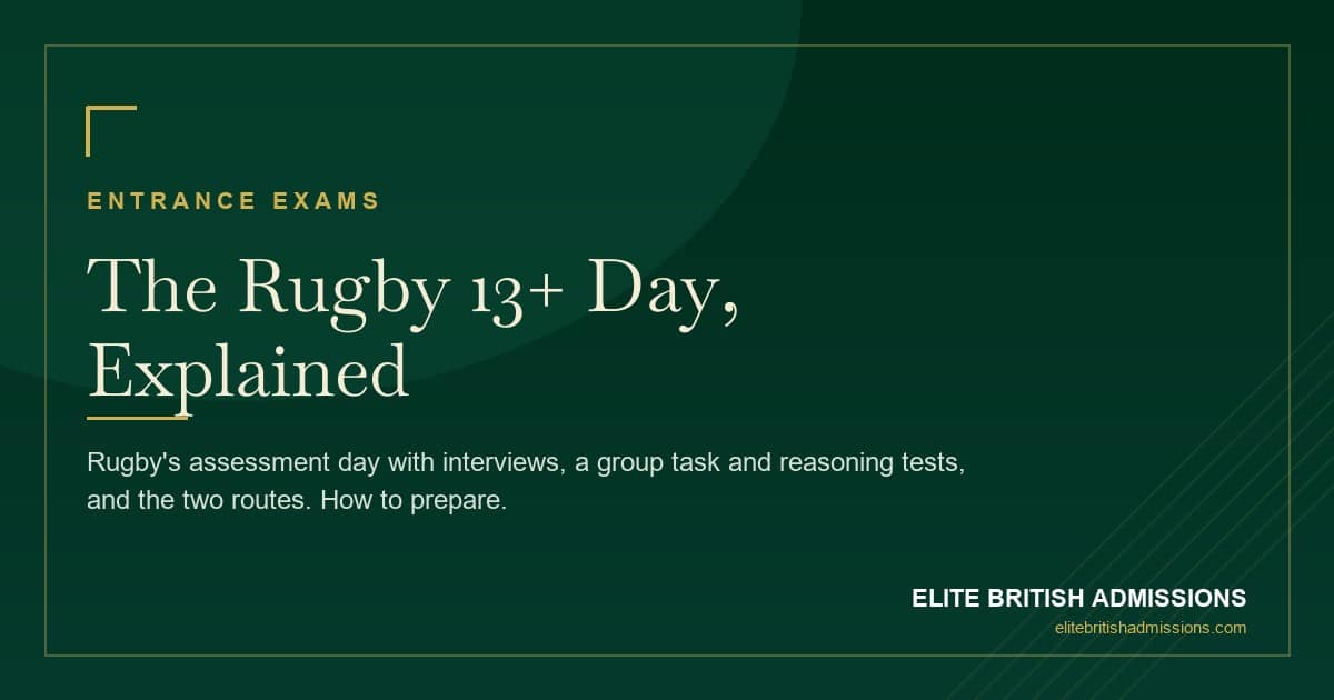Rugby Entrance Exam: The 13+ Day & How to Prepare