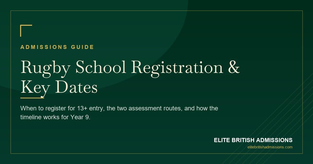Rugby School Registration: Dates & Deadlines 2026
