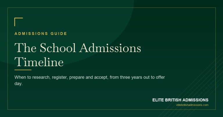 School Admissions Timeline: The Complete Checklist 2026
