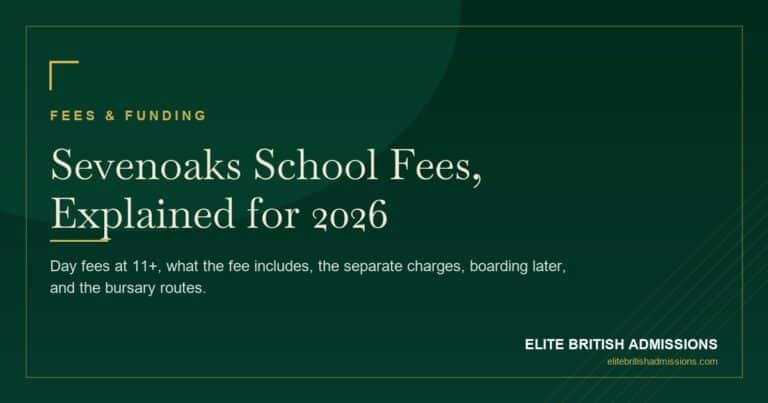 Sevenoaks School Fees 2026: Full Cost Breakdown