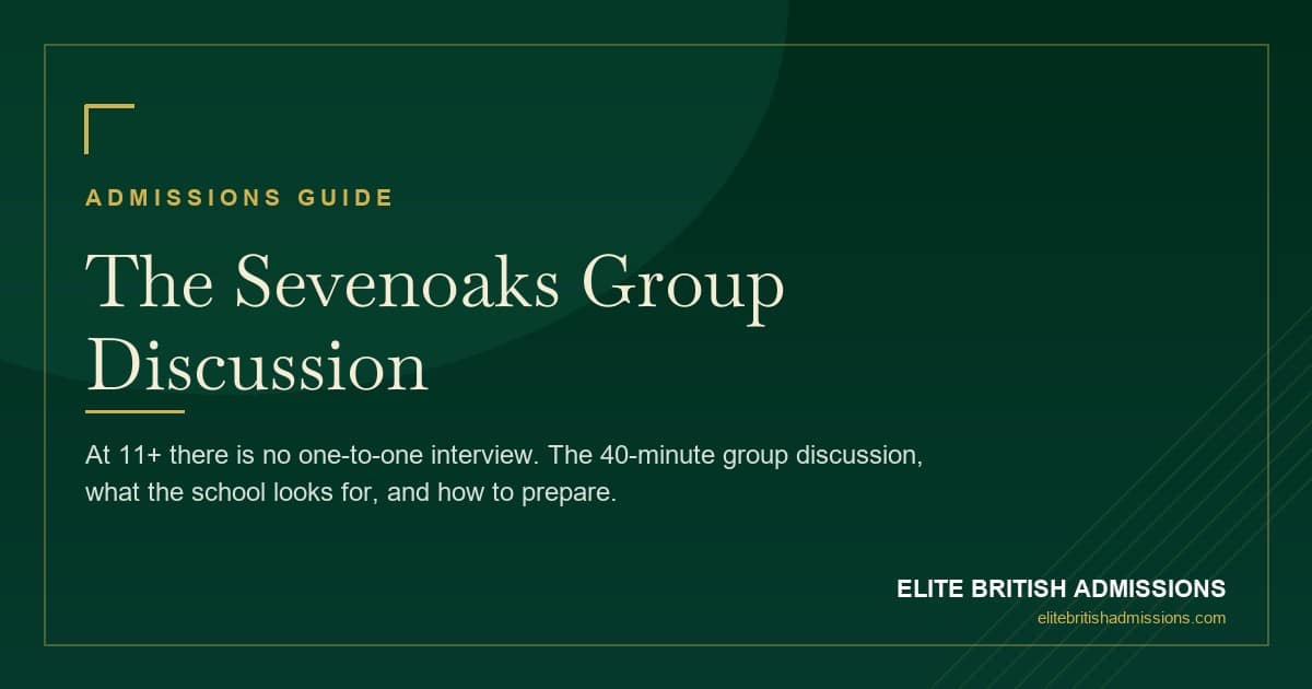 Sevenoaks School Group Discussion: What to Expect