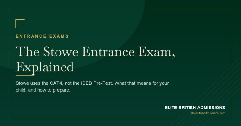 Stowe School Entrance Exam: CAT4 & How to Prepare