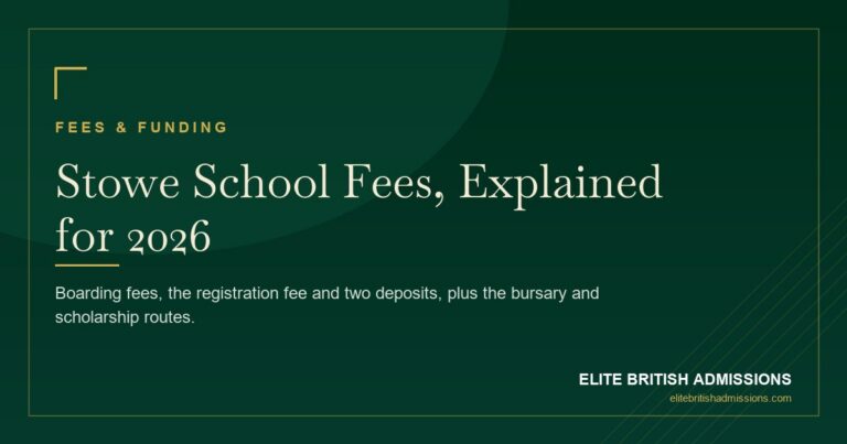 Stowe School Fees 2026: Full Cost Breakdown