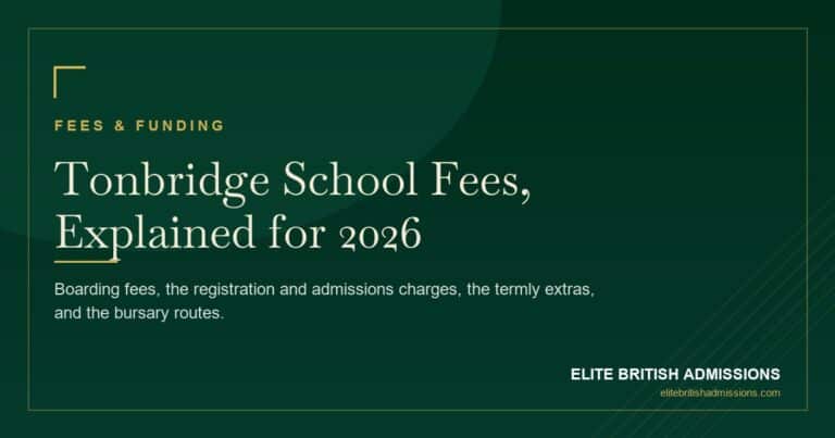 Tonbridge School Fees 2026: Full Cost Breakdown