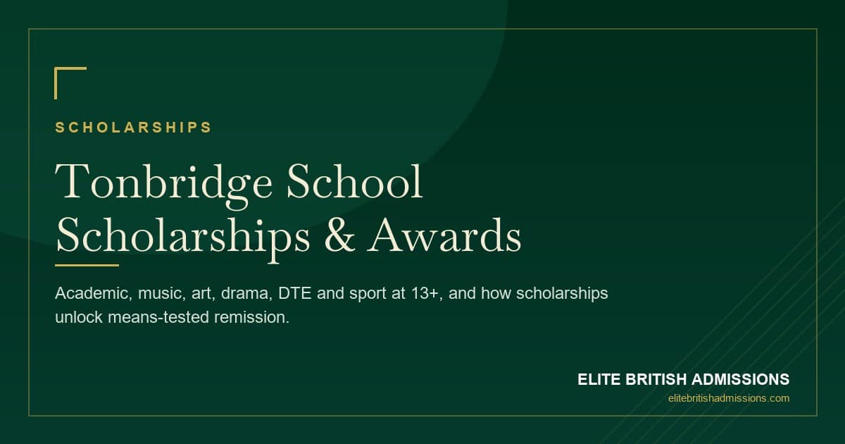 Tonbridge School Scholarships: A Parent's Guide