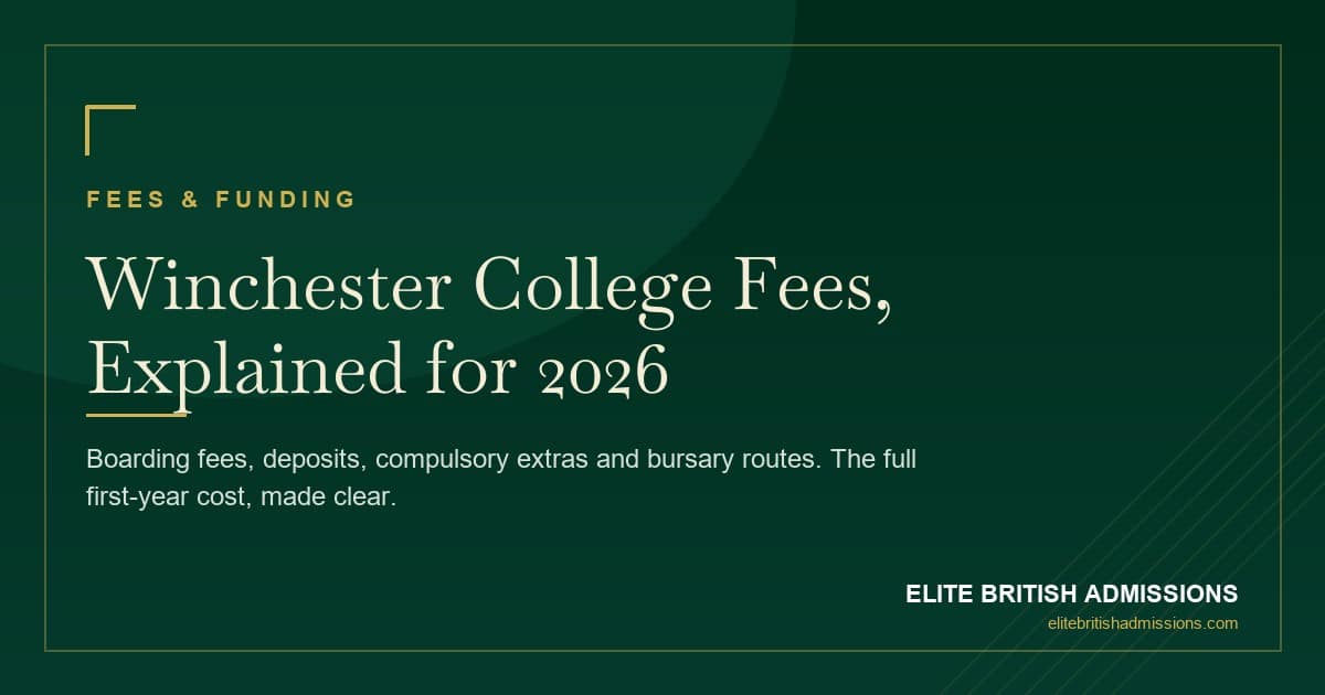 Winchester College Fees 2026: Full Cost Breakdown