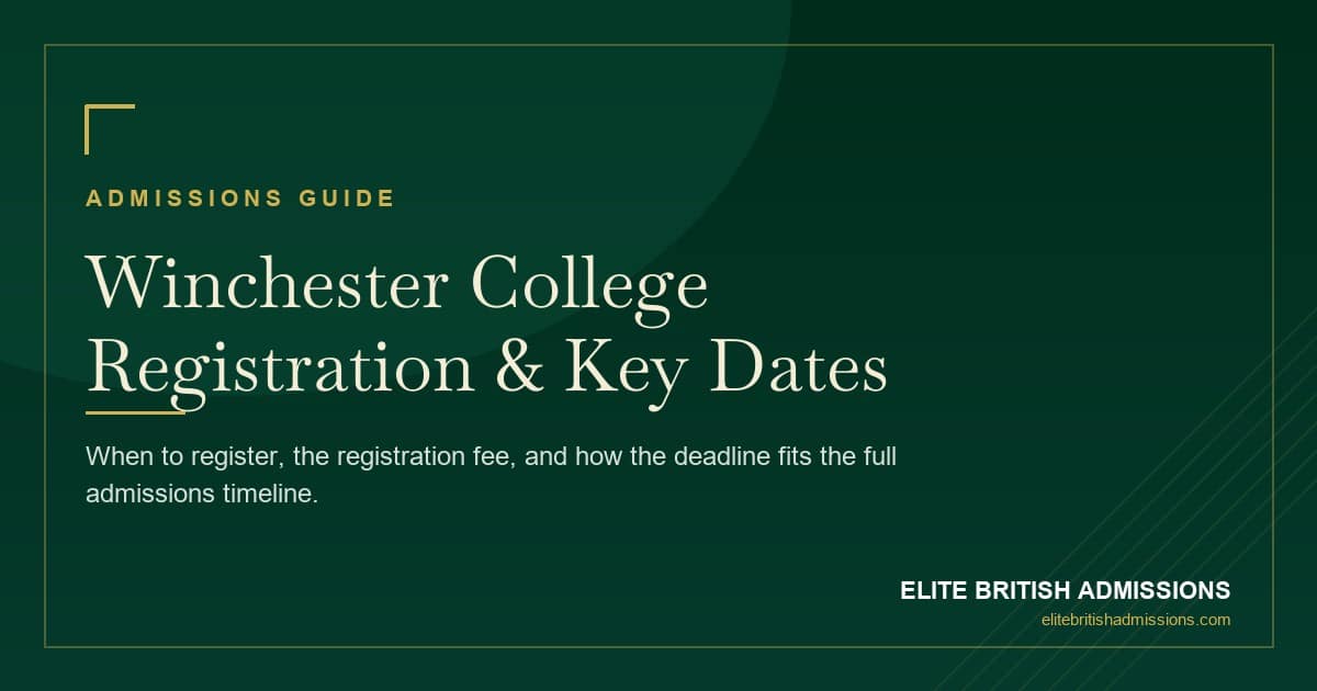Winchester College Registration: Dates & Deadlines 2026