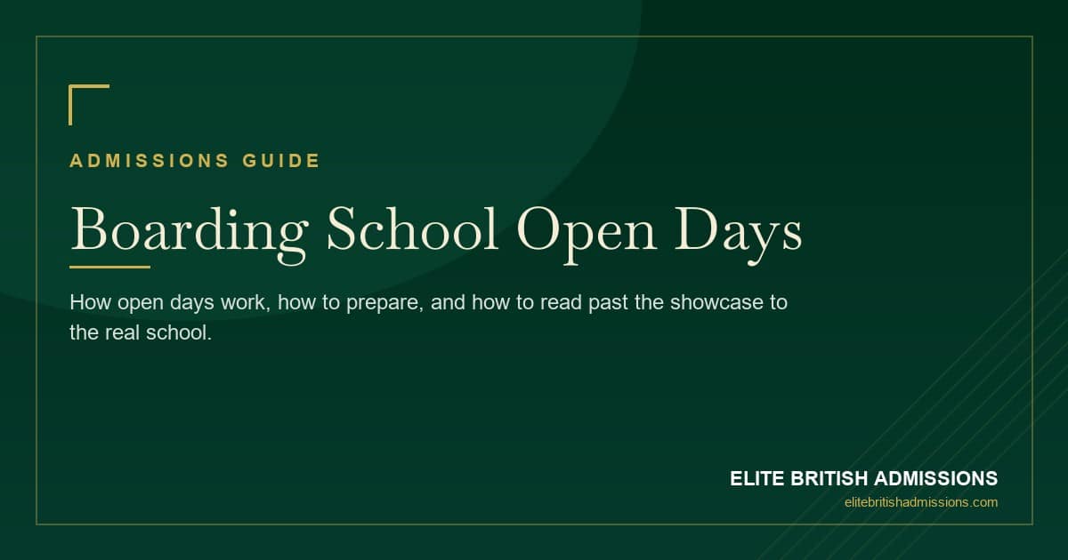 Boarding School Open Days: How to Make the Most of Them