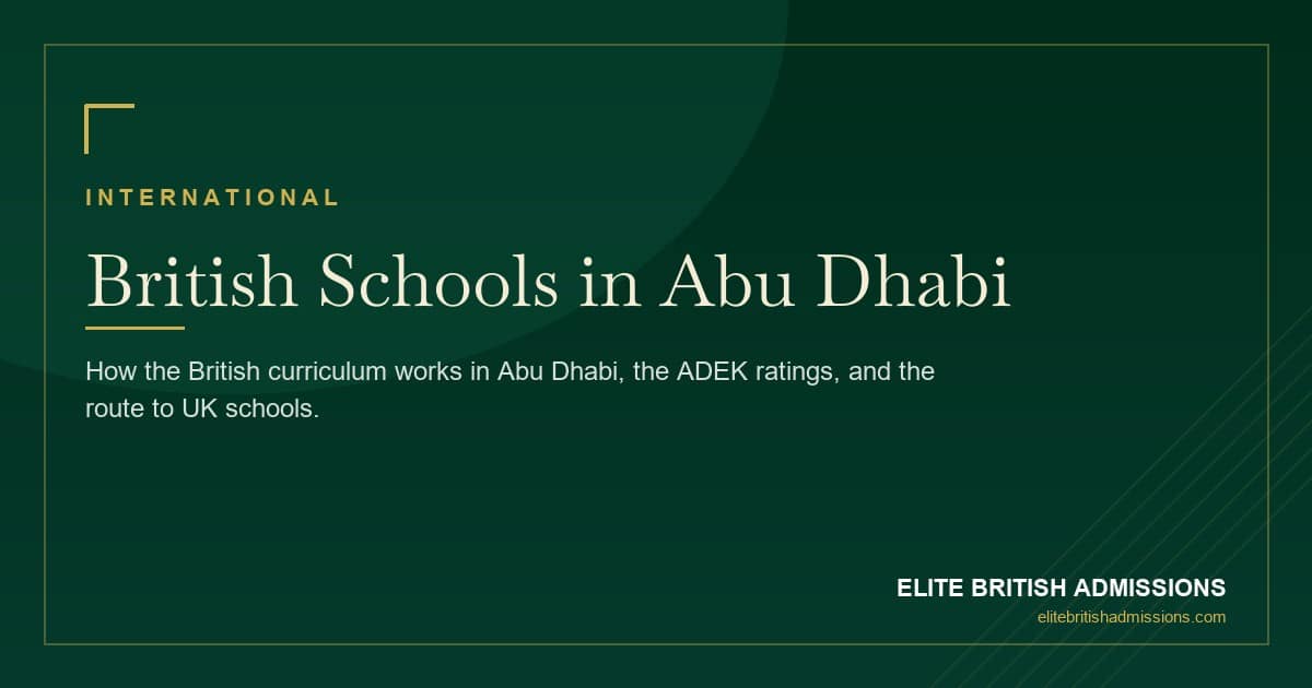 British Schools in Abu Dhabi: A Complete Parent's Guide 2026