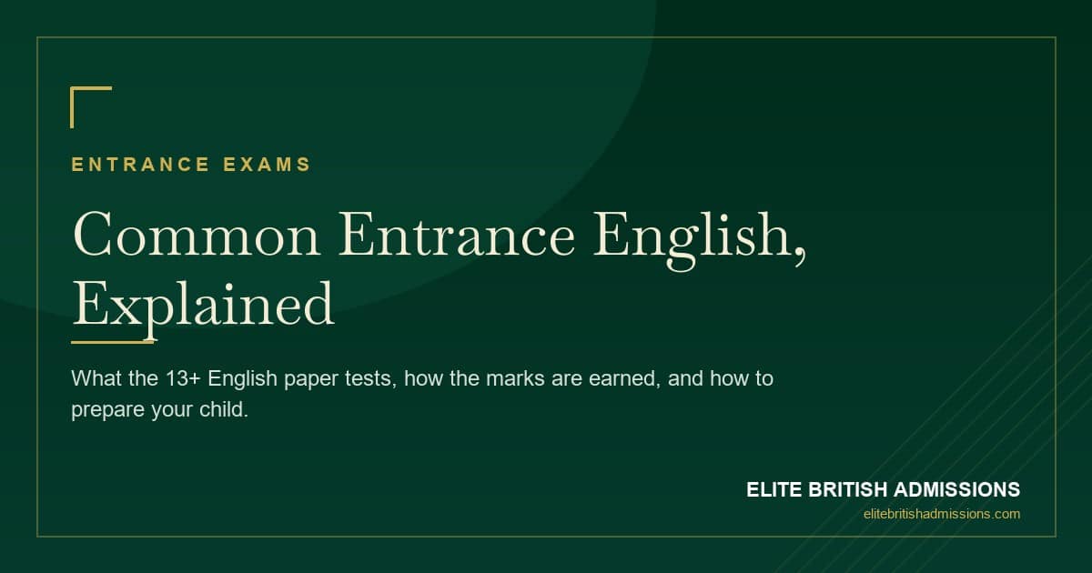 Common Entrance English: A Complete Guide for 13+