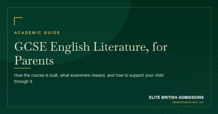 GCSE English Literature: A Parent's Guide