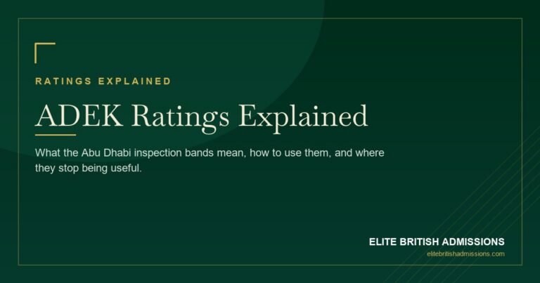 ADEK School Ratings Explained: Choosing a School in Abu Dhabi